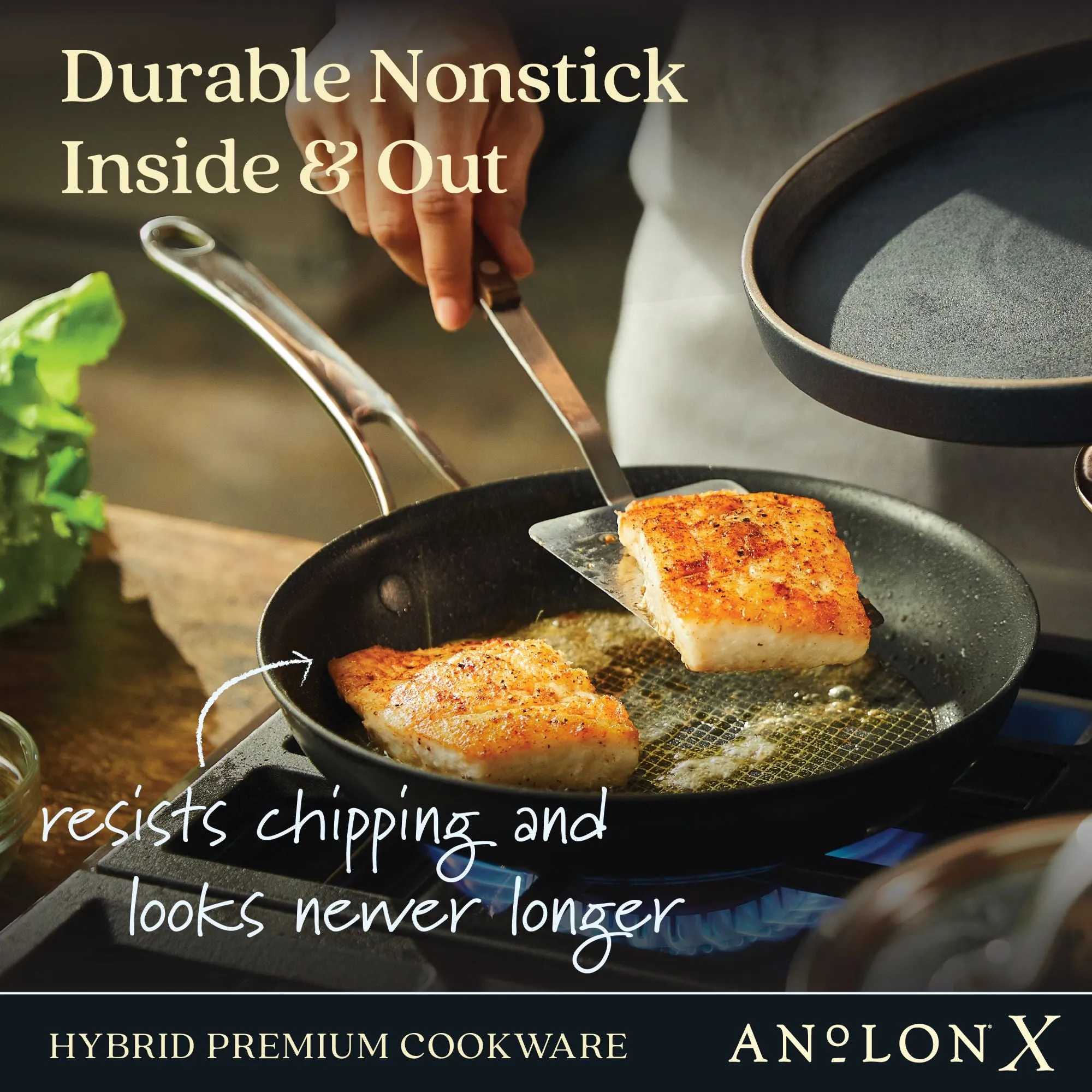 10-Inch and 12-Inch Hybrid Nonstick Frying Pan Set