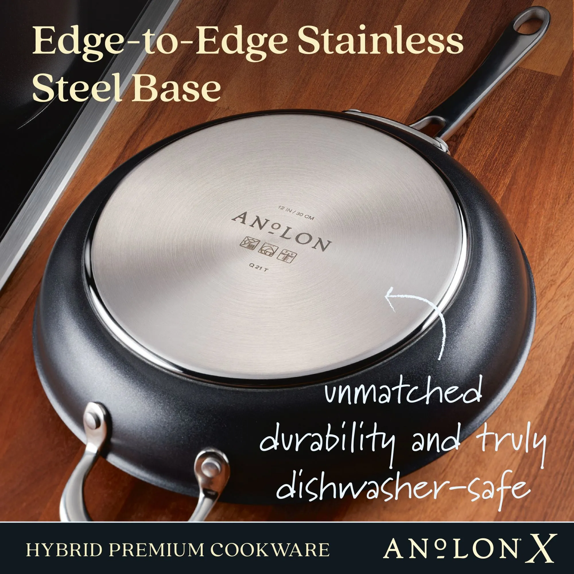 10-Inch and 12-Inch Hybrid Nonstick Frying Pan Set