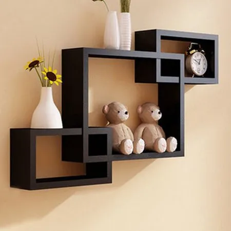 3 Rect Boxe Floating Shelf Wall Mounted