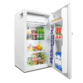 3.2 Cu.ft. Small Fridge with Freezer Compact Refrigerator with Adjustable Legs, White