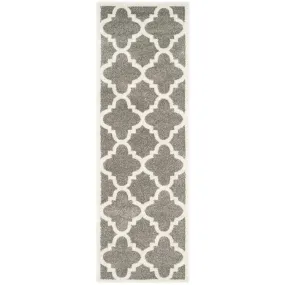 Amherst 2' 3" x 11' Indoor/Outdoor Woven Area Rug - Dark Gray/Beige