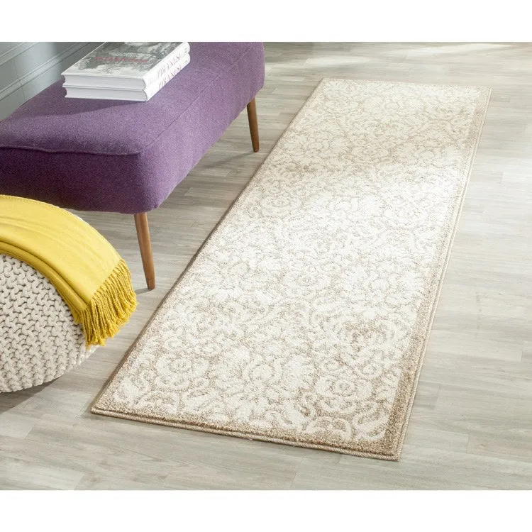 Amherst 2' 3" x 13' Indoor/Outdoor Woven Area Rug - Wheat/Beige