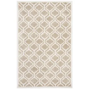 Amherst 5' x 8' Indoor/Outdoor Woven Area Rug - Wheat/Beige