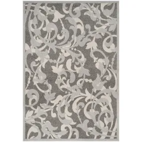 Amherst 6' x 9' Indoor/Outdoor Woven Area Rug - Gray/Light Gray