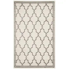 Amherst 6' x 9' Indoor/Outdoor Woven Area Rug - Ivory/Gray