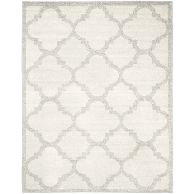 Amherst 8' x 10' Indoor/Outdoor Woven Area Rug - Beige/Light Gray