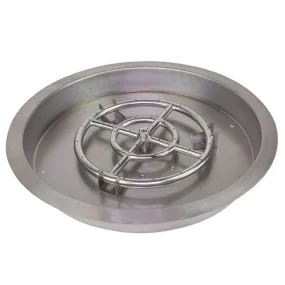 Athena 19-Inch Round Drop-In Stainless Steel Burner Pan DIP-RD-19