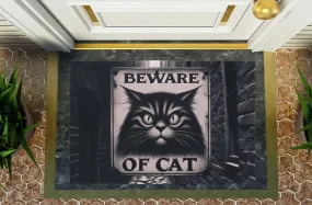 Beware of Cat - Indoor/Outdoor Rug