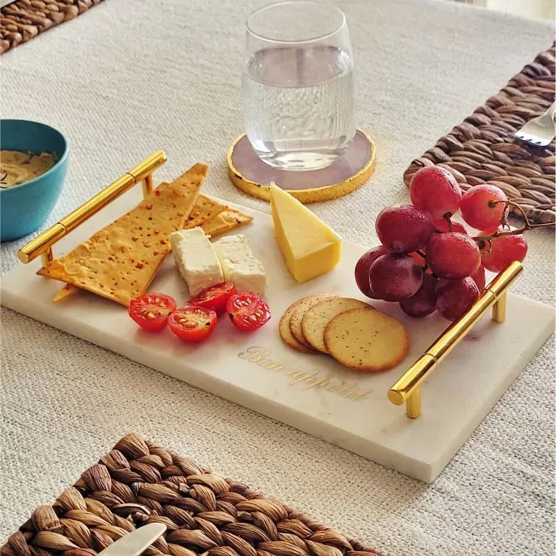 Bon Apetit Marble Tray | 12 x 6 inches