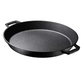 Bruntmor Pre Seasoned 16 Cast Iron Skillet Dual Handles Oven & Stovetop Safe