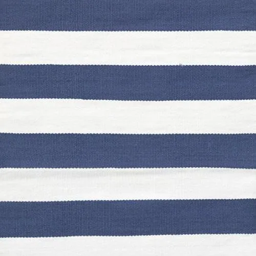 Catamaran Stripe Denim/White Indoor/Outdoor Rug