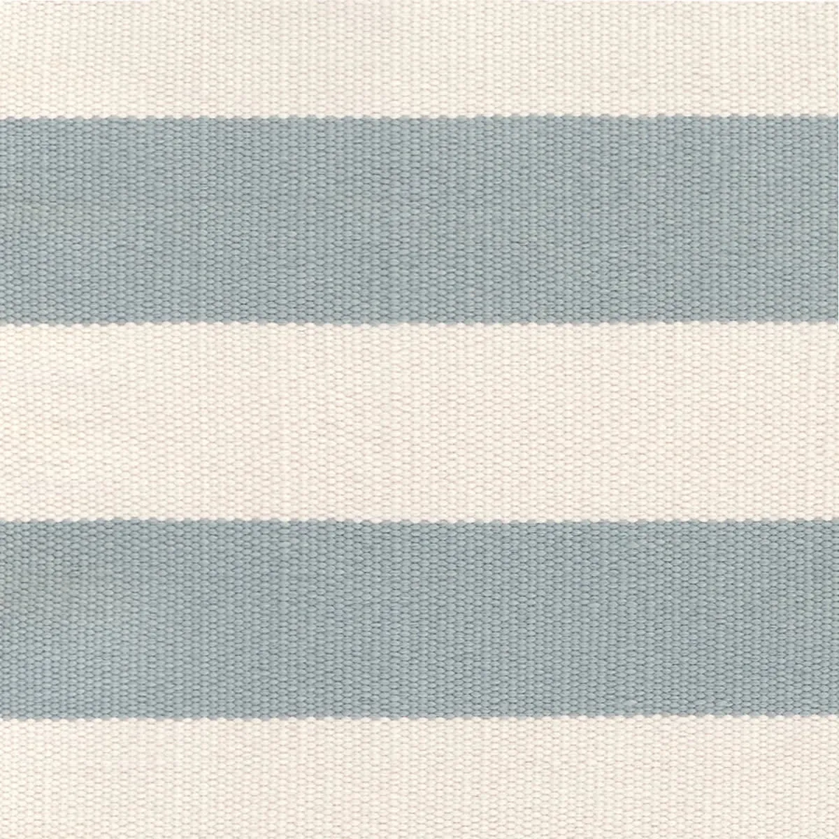 Catamaran Stripe Light Blue/Ivory Handwoven Indoor/Outdoor Rug Swatch