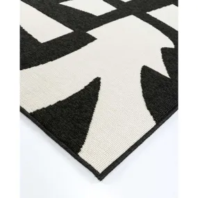 Copacabana Outdoor Rug - Black/Ecru