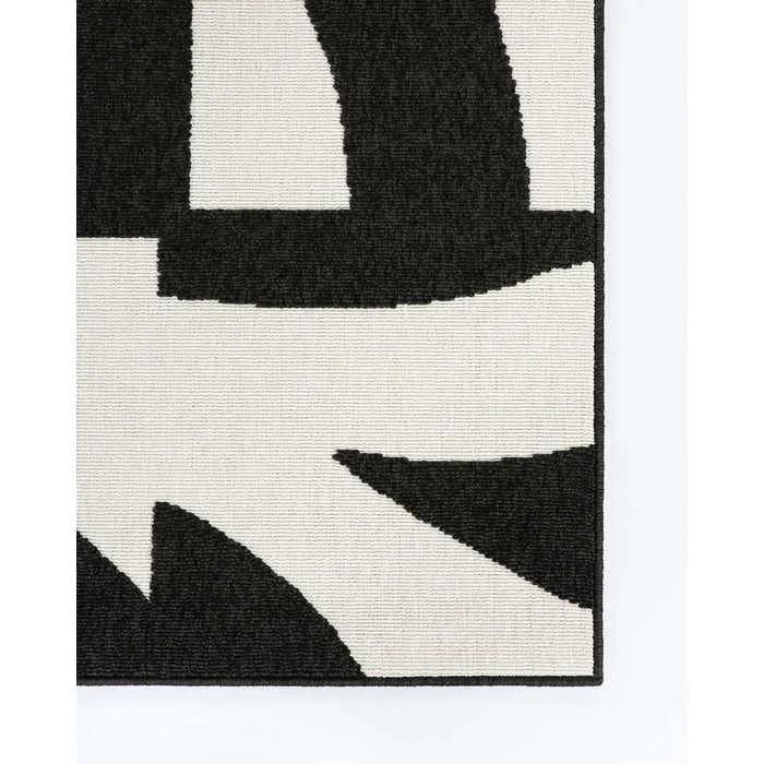 Copacabana Outdoor Rug - Black/Ecru