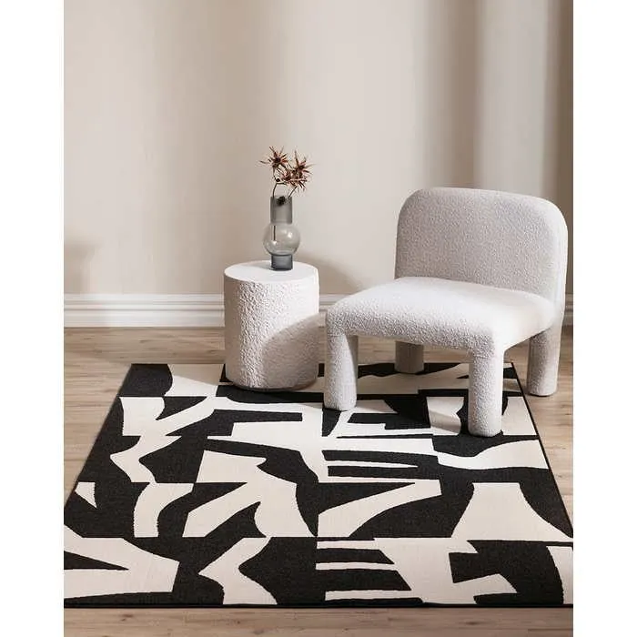 Copacabana Outdoor Rug - Black/Ecru