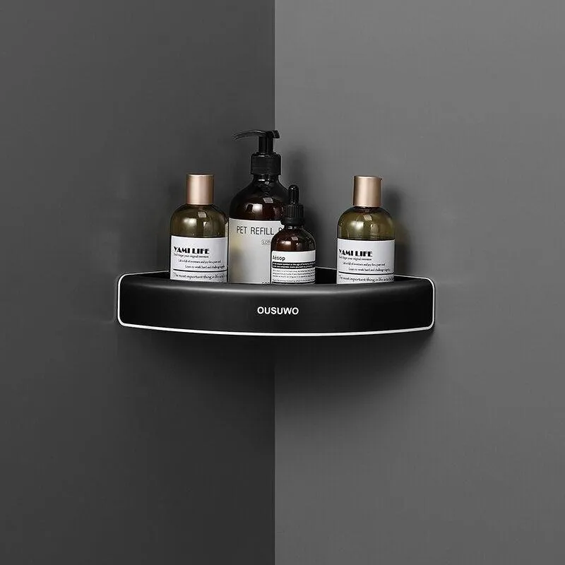 Corner Space-Saving Bathroom Organizer: Stylish and Secure Caddy Solution