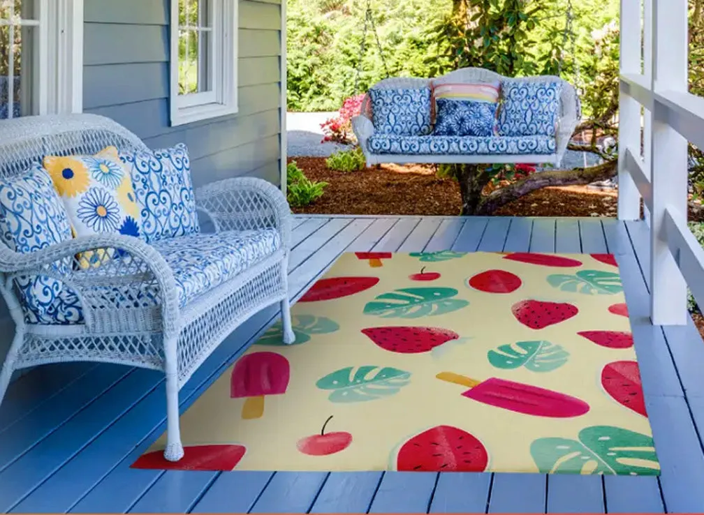 Custom OUTDOOR Area Rug w/Your Art Design|Size: 2' x 3'