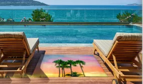 Custom OUTDOOR Area Rug w/Your Art Design|Size: 8' x 10'