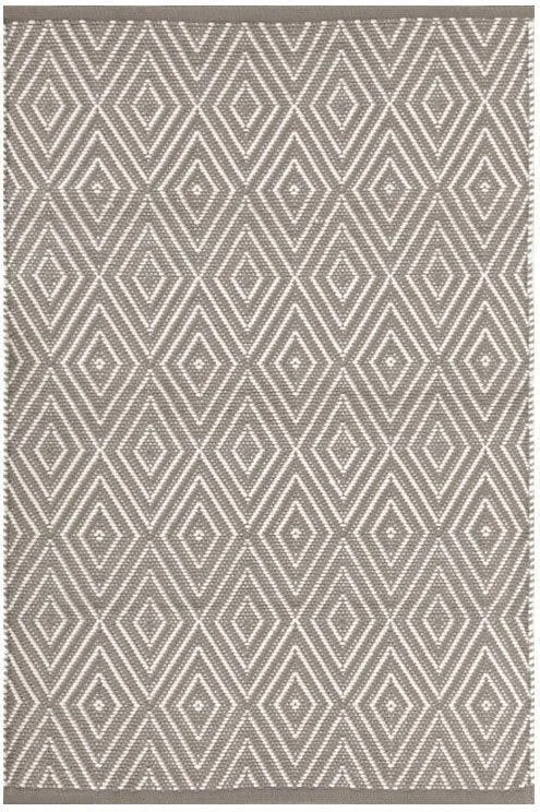 Dash & Albert Diamond Fieldstone Ivory Indoor/Outdoor Rug