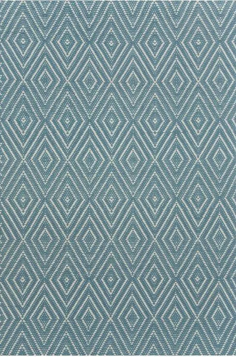 Dash & Albert Diamond Slate/Light Blue Indoor/Outdoor Rug