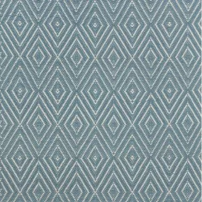 Dash & Albert Diamond Slate/Light Blue Indoor/Outdoor Rug