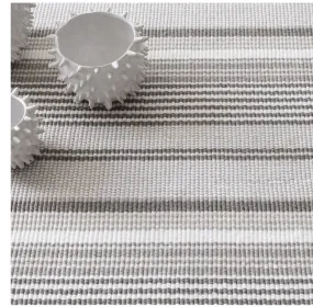 Dash & Albert Gradation Ticking Indoor/Outdoor Rug