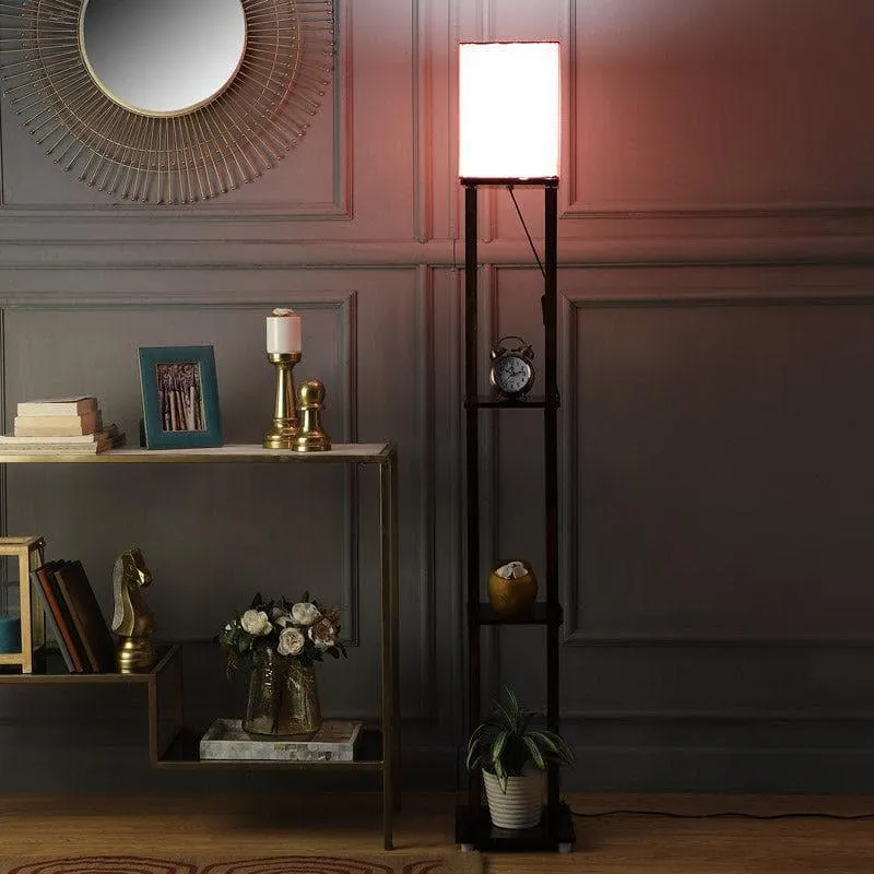 Diora Gleam Floor Lamp With Shelf