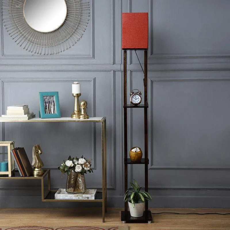 Diora Gleam Floor Lamp With Shelf