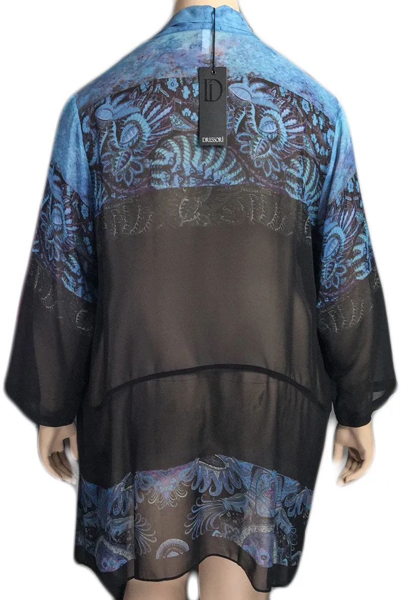 Dressori Silk Print Duster Jacket