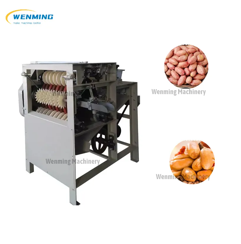 Efficient Groundnut Frying And Peeling Machine Peanut Husk Removal Machine