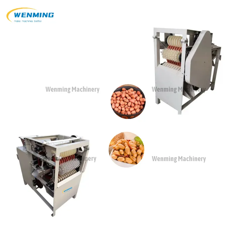 Efficient Groundnut Frying And Peeling Machine Peanut Husk Removal Machine