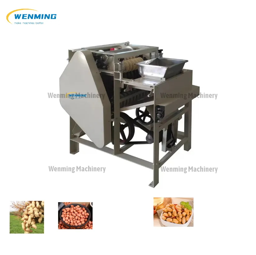 Efficient Groundnut Frying And Peeling Machine Peanut Husk Removal Machine