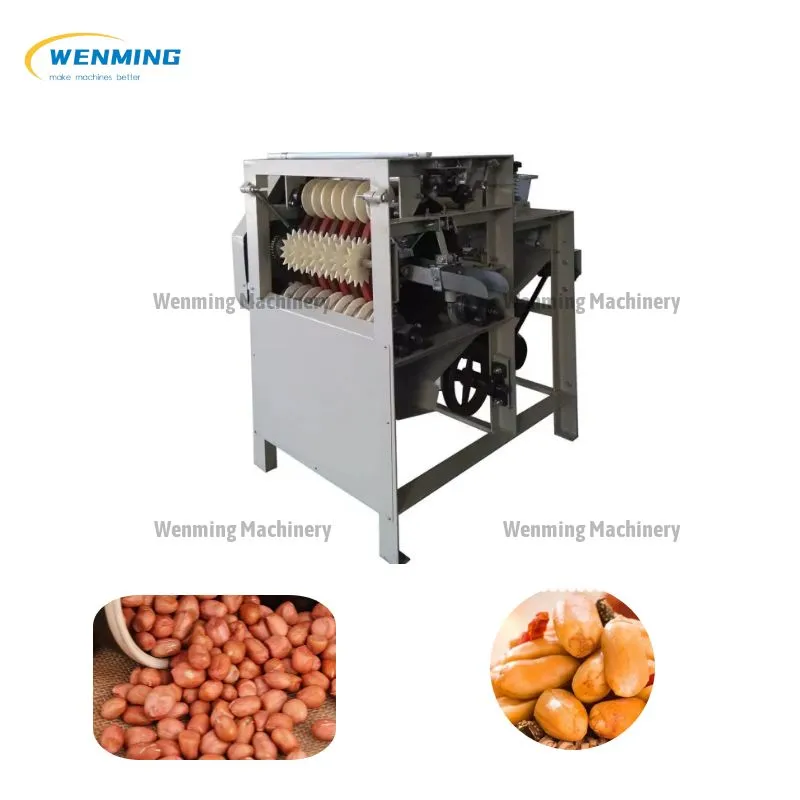 Efficient Groundnut Frying And Peeling Machine Peanut Husk Removal Machine