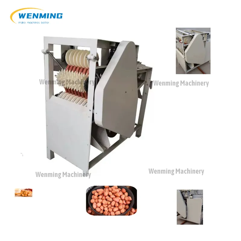 Efficient Groundnut Frying And Peeling Machine Peanut Husk Removal Machine