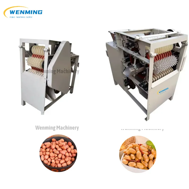 Efficient Groundnut Frying And Peeling Machine Peanut Husk Removal Machine