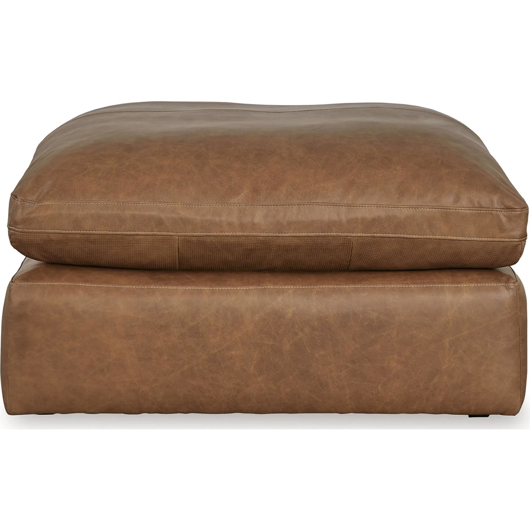 Emilia Oversized Accent Ottoman - Caramel