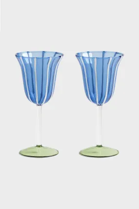 Eve Wine Glass Set (Blue)