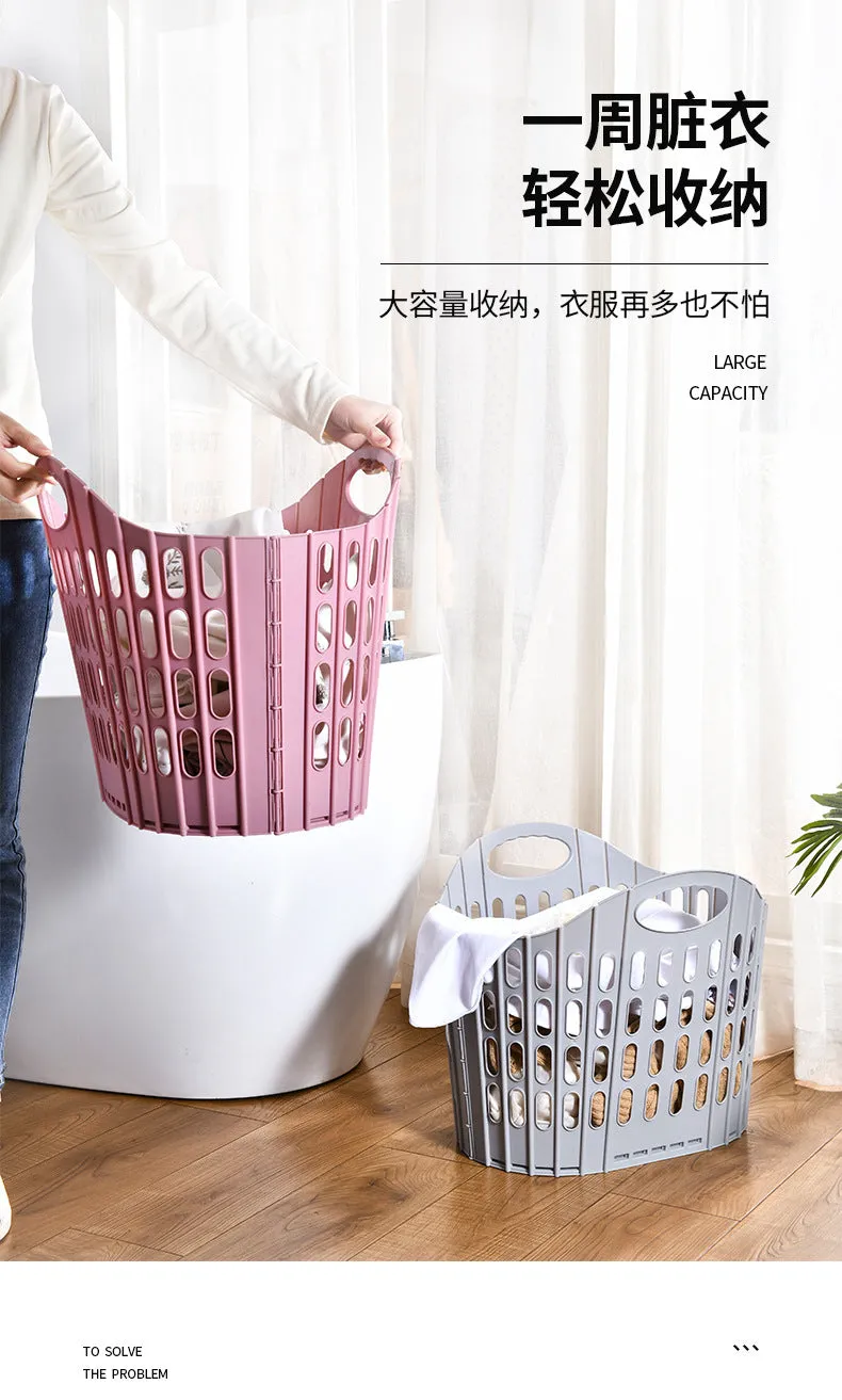 Foldable Laundry Basket / Space Saving Clothes Storage Bag Shelves / Toys Organizer Multipurpose Storage