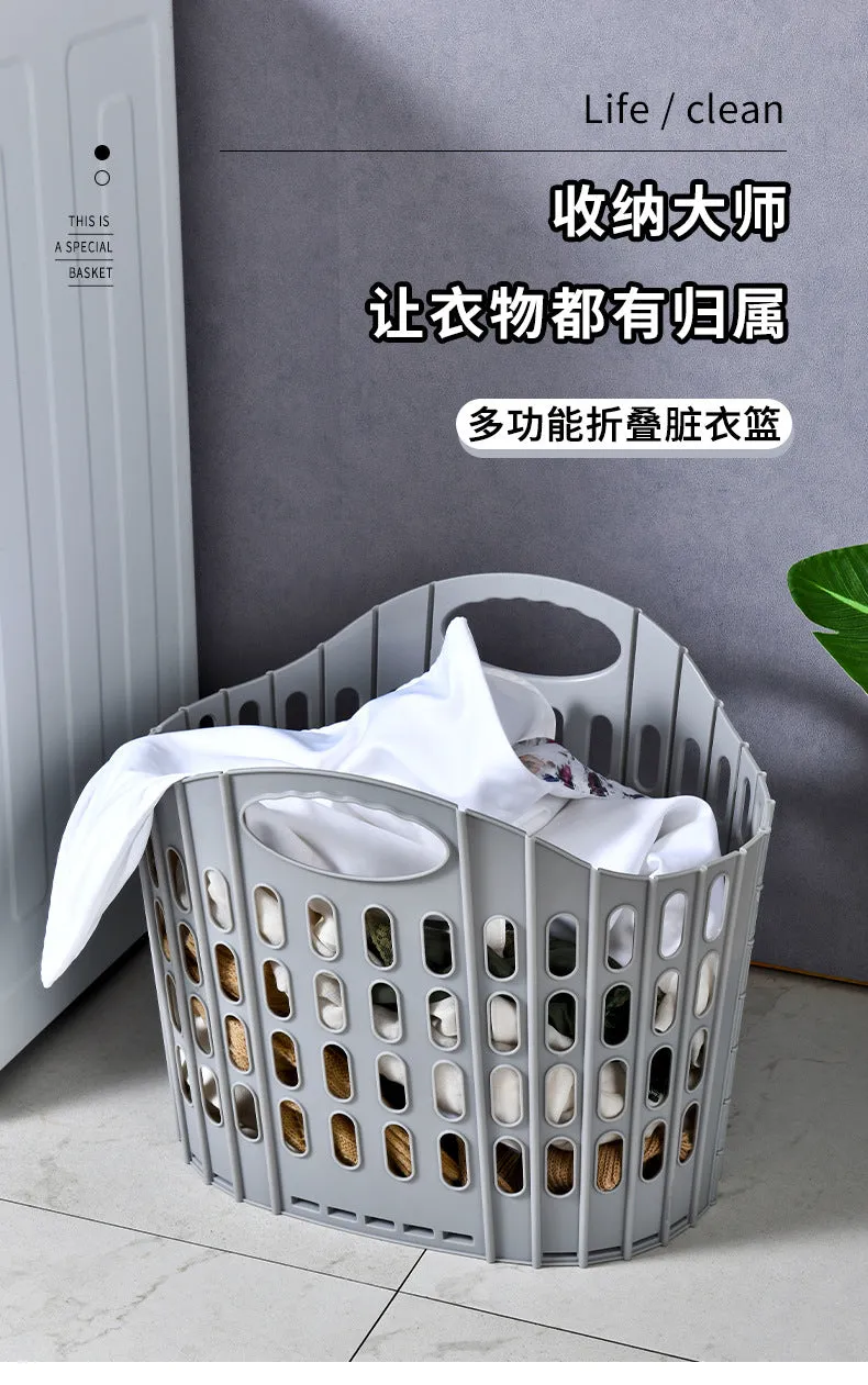 Foldable Laundry Basket / Space Saving Clothes Storage Bag Shelves / Toys Organizer Multipurpose Storage