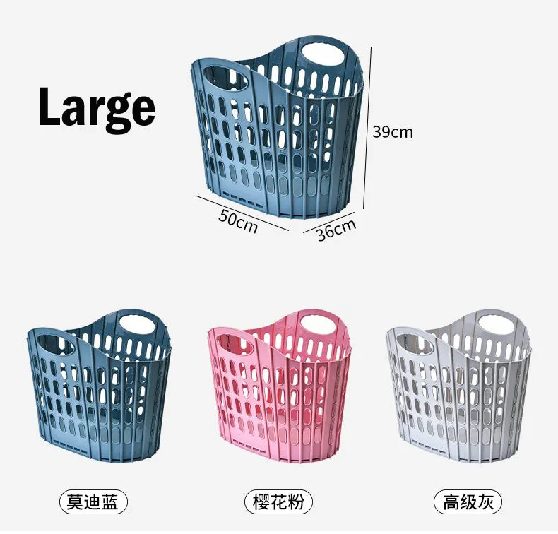 Foldable Laundry Basket / Space Saving Clothes Storage Bag Shelves / Toys Organizer Multipurpose Storage