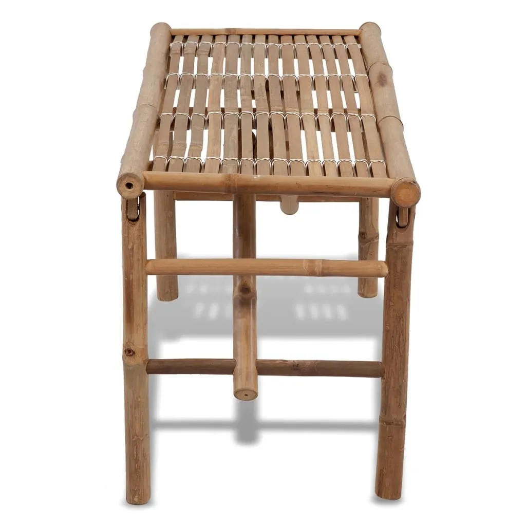 Folding Patio Bench 46.5" Bamboo