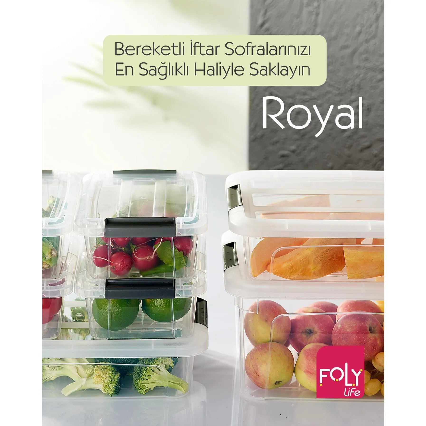 Foly Life Royal Storage Box 5.7L with Lock Lid BNM0216 Titiz