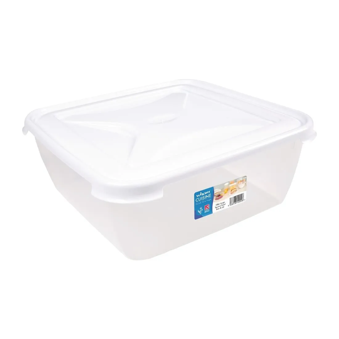 FS457 Wham Cuisine Polypropylene Square Food Storage Box Container 10ltr