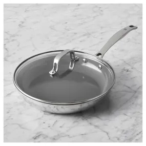 Henckels 1023638 CLAD H3 10" Stainless Steel Ceramic Nonstick Fry Pan with Lid