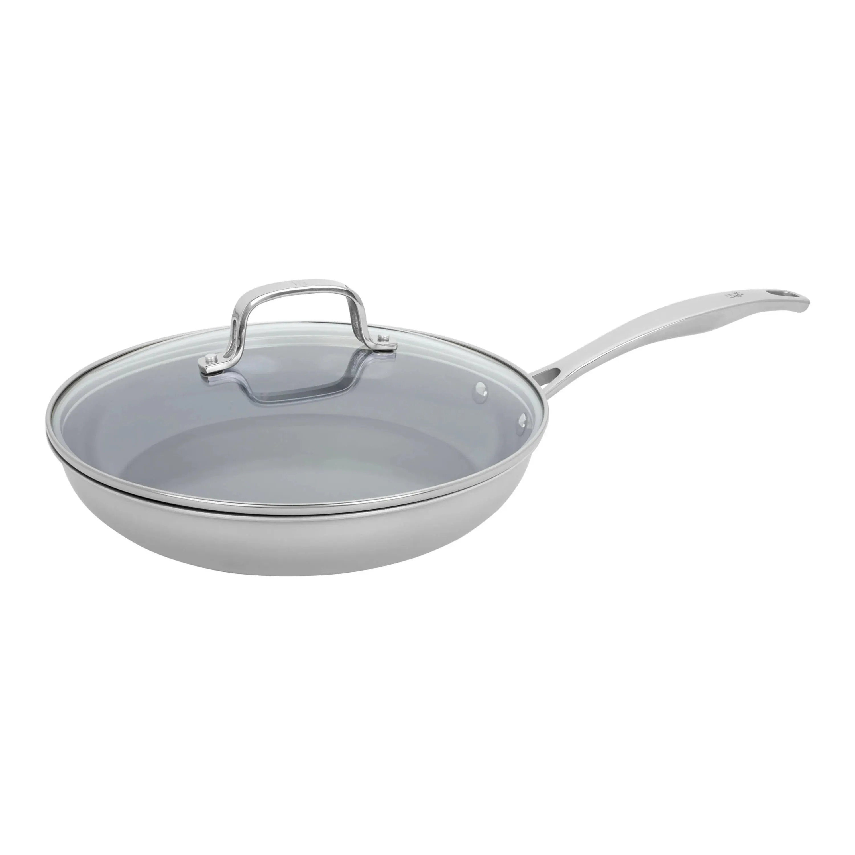 Henckels 1023638 CLAD H3 10" Stainless Steel Ceramic Nonstick Fry Pan with Lid