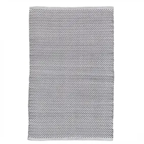 Herringbone Shale/White Indoor/Outdoor Rug