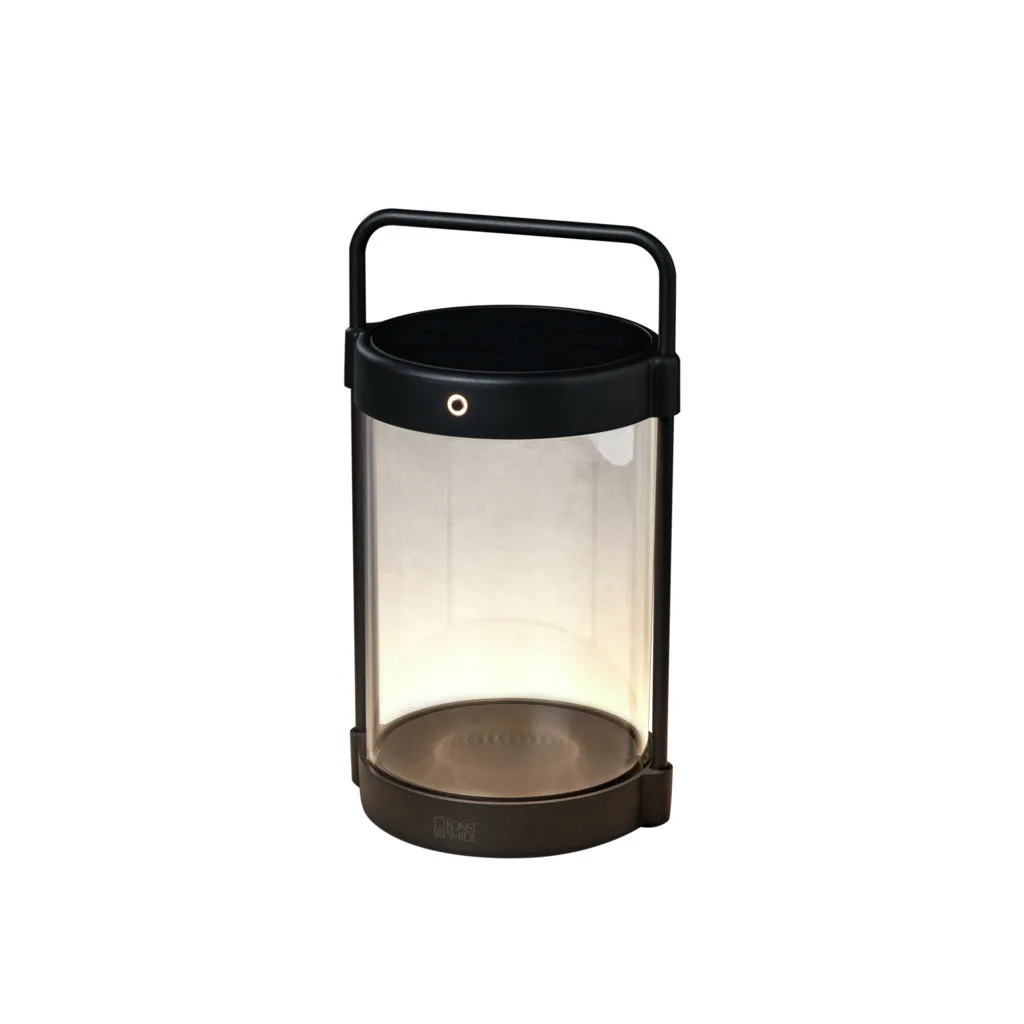 Konstsmide Crotone Outdoor USB Rechargeable Table Lamp Black