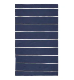 Lanai Corbina Indoor/Outdoor Rug in Deep Blue and Ivory (Multiple Sizes)