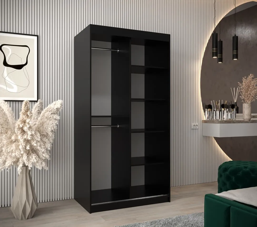 Larvik III Sliding Door Wardrobe 100cm