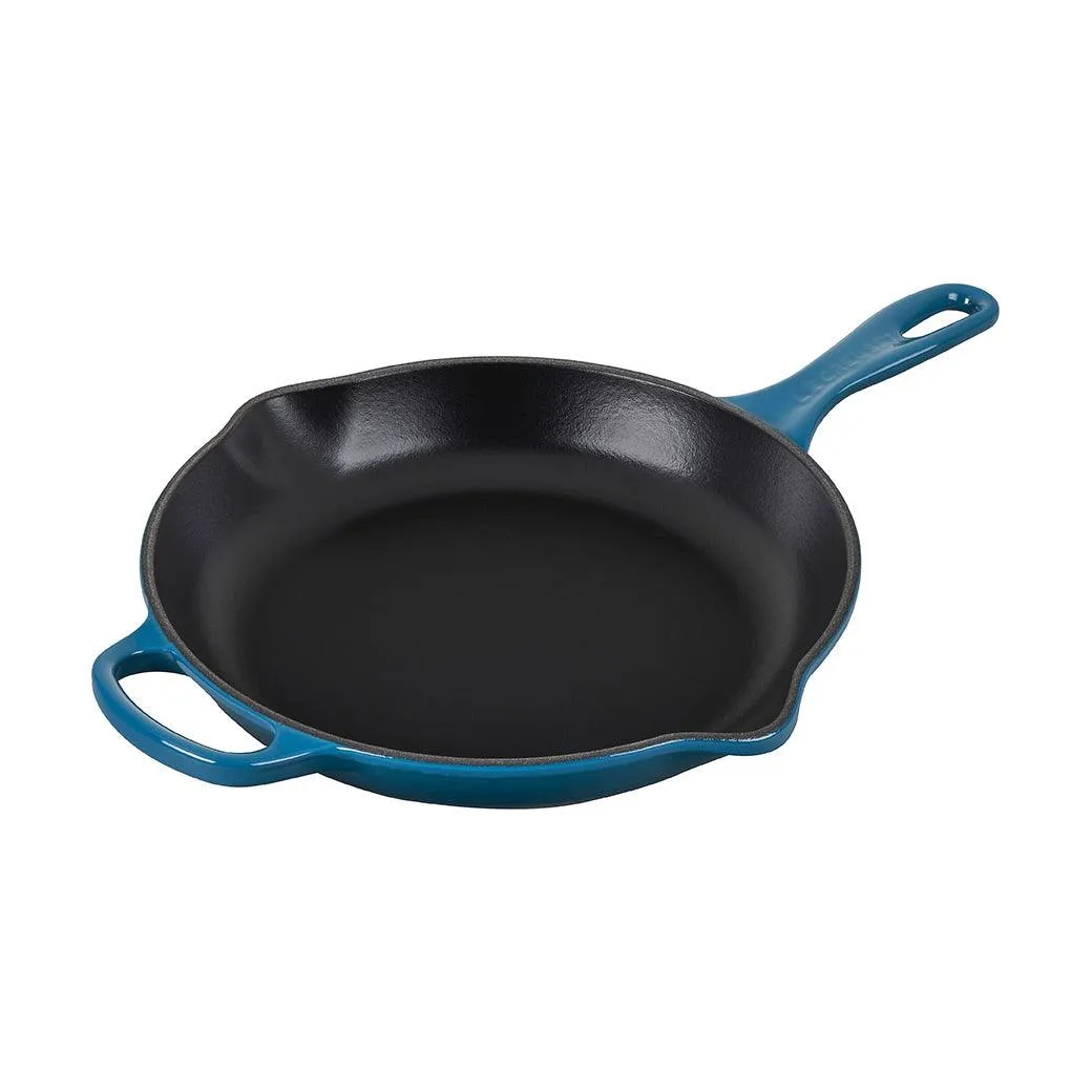 Le Creuset 10.25″ Enameled Cast Iron Signature Round Skillet with Handle